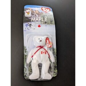 1999 TY Beanie Babies Teenie Beanie Maple The Bear RMHC Mcdonalds Plushie New